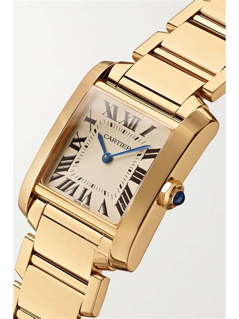 cartier gold watches|solid gold cartier watch.